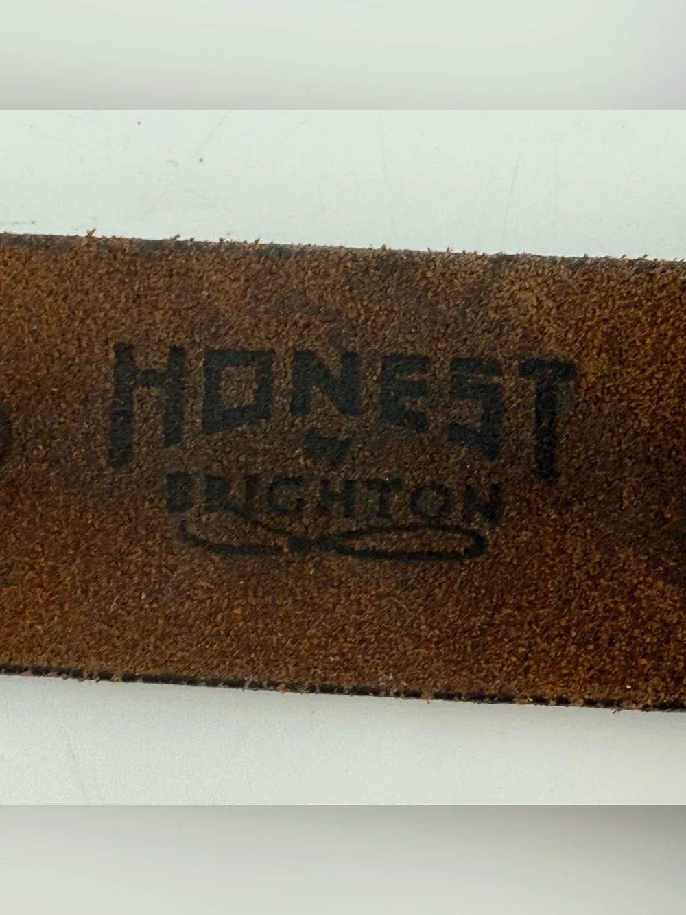 Honest by Brighton‎ Vintage Tan Leather Belt 42